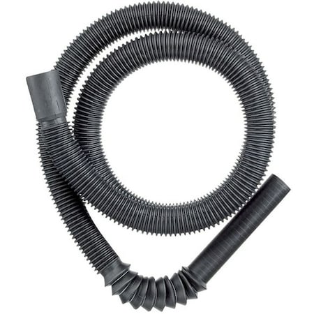 American Imaginations 60 in. Black Unique Rubber Washing Machine Drain Hose AI-37931